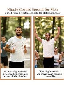 1/10/20/50/100pcs Men's Nipple Pads Anti-Friction Stickers, Disposable Breathable Anti-Chafing Nipple Covers, Invisible Super-Thin Summer Antichafing Nipple Covers, Invisible Nipple Covers, Disposable, Anti-Friction Cover Protection Patches - Multicolor - View 5