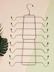2/1pc Stainless Steel Folding Clothes Hanger, Underwear Drying & Storage Rack, Metal 8/4-Tier Bra Hooks, Multi-Layer Thickened Seamless Camisole Storage Rack, Wardrobe Organizer, Summer Home Clothes Hanger, Wardrobe Storage & Organization, Camisole Hanger, Space-Saving Bra Hanger, Non-Slip Hanging Sports Bra Rack, Wardrobe Storage & Organization Rack, Suitable For Camisoles, Bras, Tie-Up Swimsuits, Slip Dresses. Space-Saving Design, Non-Slip Clips, Secure Storage. - Multicolor - View 14