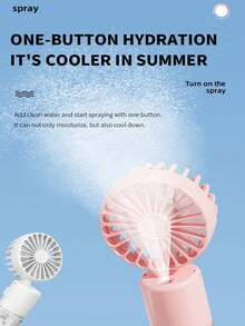 VIXILITOP 1pc Rechargeable Portable Mini Fan, 4 Wind Speed Adjustable, Can Be Hung Around Neck/Placed On Desk, Office Desktop Small Electric Fan, Outdoor, Travel, Office, Indoor Fan, Best Gift For Family, Friends, Loved Ones - Multicolor - View 9