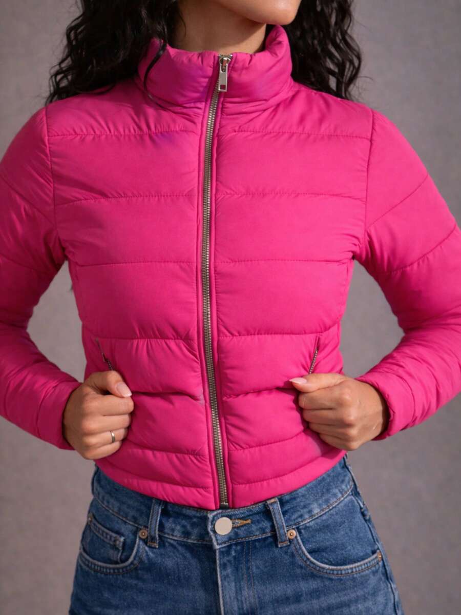 Chamarra Dama Peluche Interior Moda - Rosa Fucsia - Ver 1