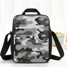 Reusable Camouflage Insulated Lunch Bag - Portable Cooler Thermal Tote With Adjustable Shoulder Strap, Crossbody Design For Outdoor Picnics, Work, Or School For Men, Women, And Teens, Lunch Bag Insulated - One Size - View 4