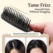 Dual Length Comb Teeth, Smooth Without Tangles, Easy Smooth Hair, Wet And Dry Use, Create High Hairstyles, Massage Scalp, Relieve Scalp Itching And Hair Tangles - Regular Model - View 5
