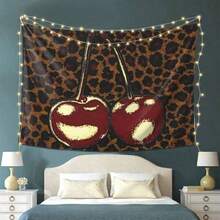 Leopard Print Tapestry Wall Hanging - Premium Peach Light Beige Fabric, Horizontal Design For Living Room, Bedroom, Office & Party Decor - No Electricity Needed, Perfect Gift For Home & Festive Occasions, Wall Decorations For Home, Durable FabricParty Gifts, Indoor And Outdoor Decorative Banners, Suitable For Hanging In Bedrooms, Living Rooms, Offices, And Dormitories For Party Decorations.Local Printed Textile Wall Decor Garden Flag, Polyester Tapestry Decorative Wall Hanging, Room Banner, Wall Banner, For College Dorm Decor, Outdoors, Parties, Festival Gifts Birthday Graduation Room Decor Home Decor Wall Decor Bedroom Decor Wall Art Poster Home Decor Living Room Tapestry For Room Wall Tapestry Room Decoration Stuff Gifts Suitable For Party Daily Holiday Anniversary Party Valentine's Day Wedding Anniversary Easter Mother's Day Graduation Father's Day Birthdays Anniversaries Thanksgiving, Christmas, Halloween, New Year's, Tea Room, Bedroom, Living Room, Indoor Home. - Multicolor - View 2