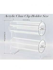 1 chiếc giá đựng băng đô bằng acrylic trong suốt dày dặn, xoay 360 độ, dùng để trưng bày phụ kiện tóc, khăn quàng cổ, trang sức trên bàn trang điểm. - Nhiều màu - Xem 8
