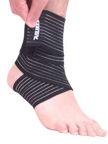 1 pièce Bande de bandage élastique AOLIKES, support de cheville réglable pour le tennis, le basket-ball, le badminton - Multicolore - Voir 14
