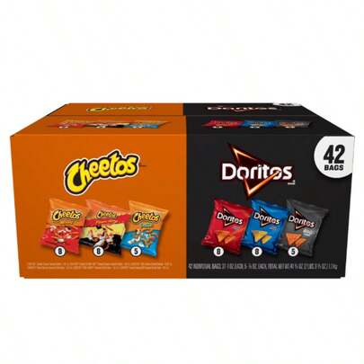  Frito-Lay  & Cheetos Mix Variety Pack, 42 Count – Assorted Snack Chips Multipack