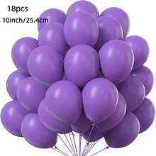 18 peças/52 peças Conjunto de Balões de Látex de 10 Polegadas em 16 Cores, incluindo Dourado, Branco, Preto, Vermelho, Verde Sálvia, Adequado para Festa de Aniversário, Decoração de Arco de Casamento, Cerimônia de Formatura, Suprimentos para Festa, Aniversário, Despedida de Solteiro/Solteira, Decoração para Revelação de Gênero - Multicolorido - Visão 28