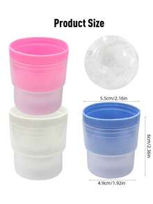 1pc/2pcs Transparent Round Mold, Round Transparent Ice Ball Maker, Portable Ice Ball Maker, Suitable For Whiskey Cocktails, Fruit Ice Pops, Iced Tea, Cocktails, Beverages, Ice Cream - Multicolor - View 4