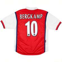 92-94  Retro Home Long Sleeve Jersey, Henry # 14 Bergkamp # 10, Quick-Drying Breathable Football Shirt - 98-99主場#10 - 查看 2