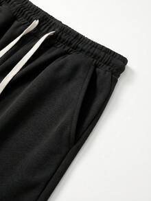 Quần lửng ống rộng dáng suông thời trang đường phố mùa hè FRACTYR dành cho nam - Họa tiết quả anh đào, quần thể thao thoải mái. - màu đen - Xem 5