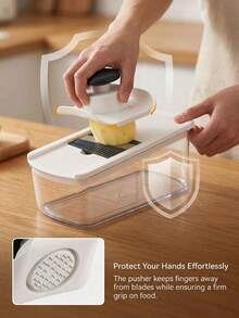 Multi-Functional Vegetable Cutter / Multi-Mode Cutting / Protective Hand Fruit And Vegetable Processing Tool - Multicolor - View 1