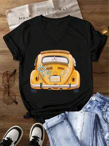 Women T-Shirts - Black - View 5