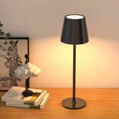Đèn ngủ LED tối giản không dây, 3 mức độ sáng, thích hợp sử dụng trong nhà, phòng khách, phòng học, phòng ngủ, đầu giường, đèn ngủ cảm ứng sáng tạo, đèn bàn cho phòng khách, điều chỉnh độ sáng vô cấp, ánh sáng dịu nhẹ ban đêm.