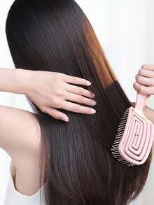 CHIGO 3/5/6pcs Hair Styling Bathroom Tool Set, Styling Comb Set: Curling Comb, Detangling Comb, Rat Tail Comb, Volumizing Comb, Styling Comb, 200ml Reusable Spray Bottle, Suitable As Halloween, Christmas Gift For Girls - Pink - View 3