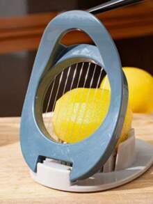 1Piece Egg Slicer, Fruit Salad Cutter Century Egg Separator Kitchen Gadget Plastic Egg Slicer Multi-Functional Egg And Preserved Egg Cutter,Creative Tool - Multicolor - View 5