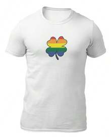 Pride LGBT Clover T-Shirt - White - View 4
