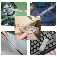 Coffee Machine All-In-One Cleaning Kit Brush, Espresso Semi-Automatic Coffee Machine Brew Head Cleaning Brush, Coffee Grinder Powder Brush, Filter Basket & Group Head Cleaning Tool - Multicolor - View 4