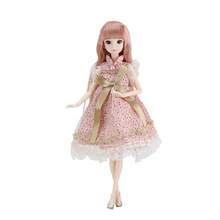 AKODEERD 11.8英寸/30厘米，精致妆容，3D棕色眼睛带睫毛，关节可动，可爱女孩玩具收藏，儿童生日礼物 - 整個娃娃 - 查看 4