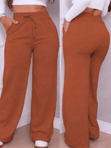 Women's Lanzinha Pants For Everyday Wear - Caramel - View 3
