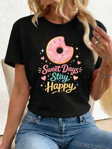Women T-Shirts - Black - View 1