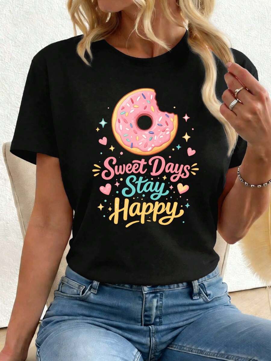 Women T-Shirts - Black - View 1