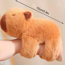 BLUESLEMON 17,78 cm Muñeco de peluche adorable de Capibara con mochila de tortuga verde, figura de animal suave, decoración de coche adecuada para la mayoría de los vehículos, accesorio interior de coche adorable para conductores y pasajeros, diseño divertido, duradero - Multicolor - Ver 2