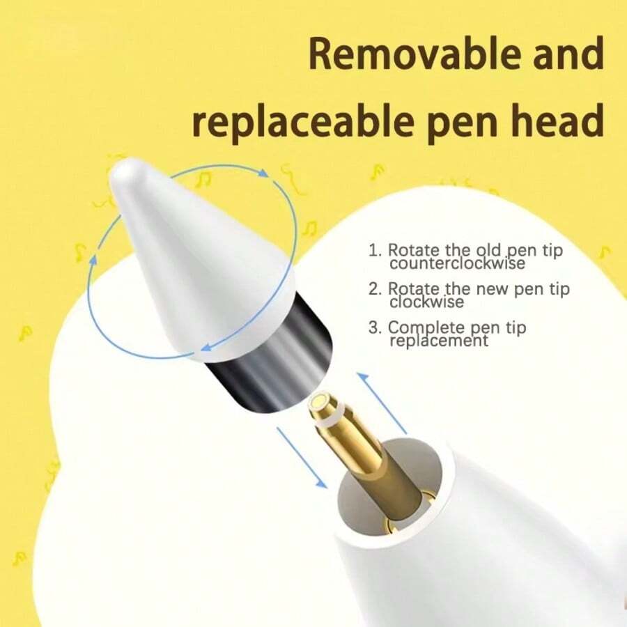 Universal Multi-Brand, Intelligent Capacitive Stylus For Touchscreen, Magnetic Charging Stylus, Compatible With Smartphones And Tablets For IOS/Android, Supports Fast Charging, Tactile Switch, Magnetic Eraser, Smooth Writing Experience - 彩色 - 查看 1