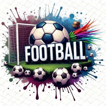 1 pieza/2 piezas/3 piezas Gráfico con temática de fútbol, adecuado para camisetas, sudaderas, almohadas, mochilas y bolsos, regalo ideal para vacaciones, diseño navideño, impresión duradera