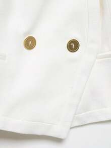 DEEKA Spring/Summer New Arrival Women's Fashion Minimalist Versatile Patchwork Short Jacket White - White - View 7