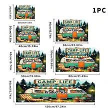 1 pieza Estera de secado multiusos, diseño con patrón retro de caravana y geométrico, adecuado como estera de secado de platos, estera para máquina de café, regalo para el hogar y decoración de escritorio - XYLSD-193 - Ver 15