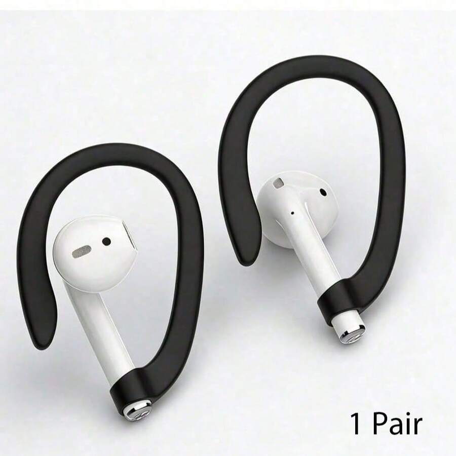 1 Pair Silicone Anti-Lost Earphone Hooks, Designed For Sports, Suitable For Earphones With 5-8mm Diameter Handles, Including A/IrPo/Ds Series