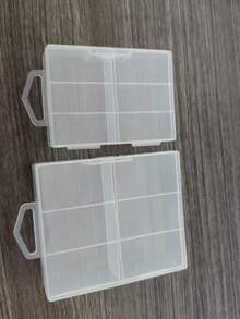 2pcs Transparent Battery Storage Box, Can Hold 24 Batteries - Multicolor - View 13