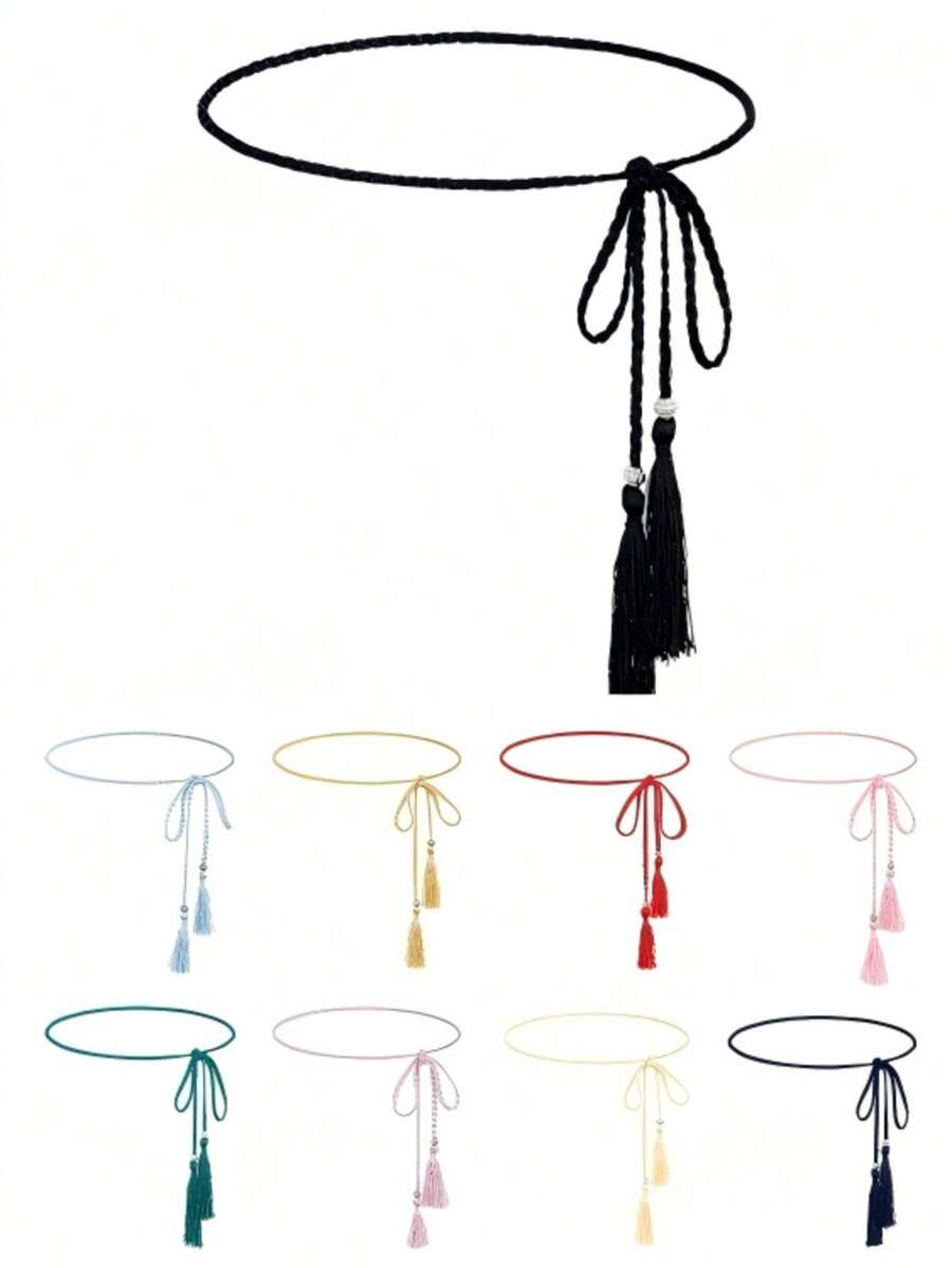 1-Pack Women's Waist Rope Fashion Simple Belt Decoration Versatile Casual Suitable For Summer Daily Outing Clothing Matching Long Skirt Shirt - Waist Rope - View 1