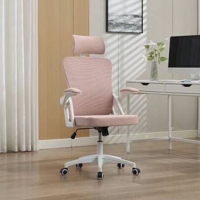 Ergonomic Mesh Office Chair With Adjustable Lumbar Support And Headrest - Executive Office Chair For Home/Office