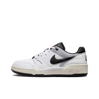  Nike Full Force Low Leather  Comfortable Low-Top Sneakers, Fashionable Casual Sports Sneakers, Unisex, White/Black