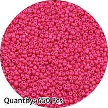 650/220 peças de contas de vidro tipo arroz de 2-4 mm em laca cozida de cor sólida, acessórios para joias de missangas DIY feitas à mão, materiais de artesanato - Contas de arroz pintadas - Ver 50