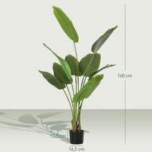 HOMCOM Artificial Tree - Green - View 4