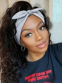 1-Piece Set Of Wide Elastic Headbands (With Bunny Ear Accents) - Casual, Everyday Hair Accessories, Headwraps, And Sweatbands. A Perfect Christmas Gift For Women, Suitable For The Gym, Workouts, Running, And Daily Wear. An Ideal Choice For Styling With Vacation Outfits, Elegant Scarves, And Headwrap Looks During The Autumn And Winter Seasons.,Travel,Party - Multicolor - View 5