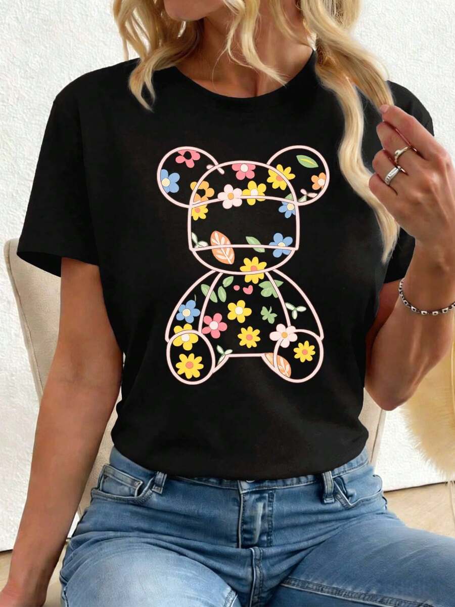 Women T-Shirts - Black - View 1