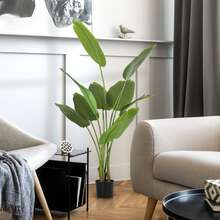 HOMCOM Artificial Tree - Green - View 8