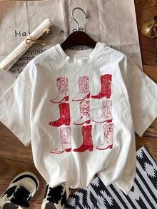 Plusstorlekar T-shirts - Vitt - Visa 1