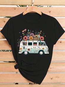 Women T-Shirts - Black - View 12