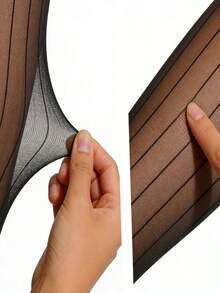 1 đôi tất sọc dọc Jacquard, tất đen mỏng gợi cảm giúp thon gọn vóc dáng, tất mùa hè mỏng bền chắc dành cho nữ. - Nhiều màu - Xem 3