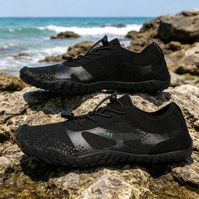 Zapatos de trekking para hombres, zapatos deportivos casuales y transpirables para playa, río