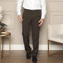 Men Suit Pants - 棕色 - 查看 2
