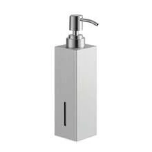 1个不锈钢方形皂液器 - 可重复灌装乳液瓶，落地式或壁挂式，适用于肥皂、洗发水、沐浴露和护发素，提供亮面、拉丝、黑色、金色饰面可选。 - 多色 - 查看 16