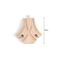 Nueva intersección estrella tren de madera accesorios ferrocarriles toda la marca de juego de vía de madera juguetes educativos para niños - VIOLETA/Violeta - Ver 5