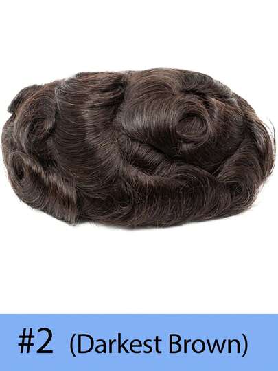 Tóc giả nam vô hình, thiết kế V-loop, kích thước 8x10 inch, chất liệu PU cao cấp, màu be nhạt, hệ thống thay thế tóc giả nam, quà tặng cho nam giới, quà tặng Valentine cho bạn trai.