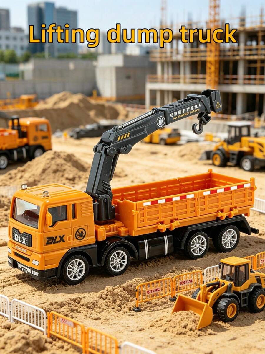 卡車模型組裝玩具－合金仿真模型、挖掘機玩具、工程車玩具、拖拉機玩具、男孩生日禮物、玩具車、男孩禮物、男孩玩具、兒童車、旅行玩具、兒童玩具、沙灘玩具、兒童必需品、恐龍玩具、泳池玩具、汽車玩具