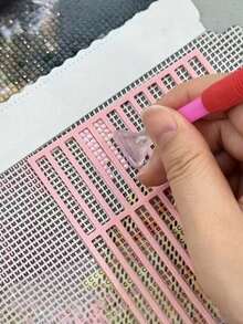 一套格子条纹艺术绘画尺网格绘图工具工艺模板，适用于素描DIY - 套裝 - 查看 9